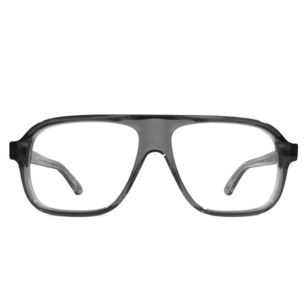 Alfred Kerbs Eyeglasses Frames LUCIO GY Shiny Clear Gray Aviator 59-15-145